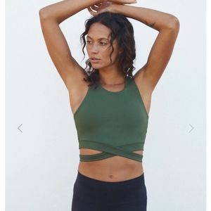 Montiel Kennedy Bra - Size Small - Army Green - EUC!